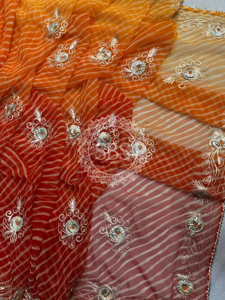 LEHERIYA VINTAGE BOOTE SAREE