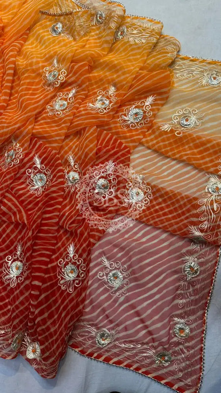 LEHERIYA VINTAGE BOOTE SAREE