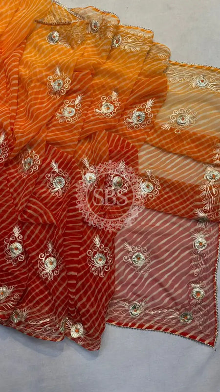 LEHERIYA VINTAGE BOOTE SAREE