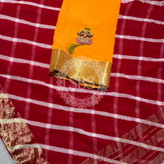 LEHERIYA ZARI WORK SAREE