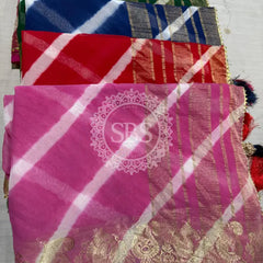 LEHERIYA ZARI WORK SAREE