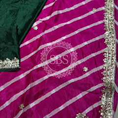 LEHERIYA ZARI WORK SAREE
