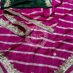LEHERIYA ZARI WORK SAREE