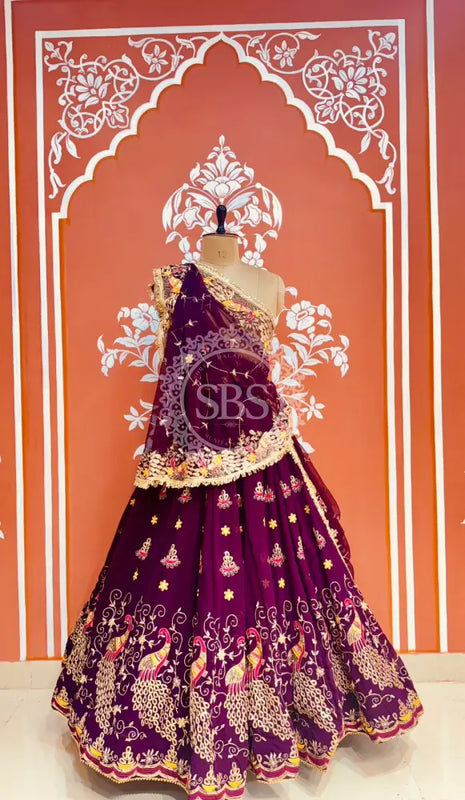 MEENAWATI MARWARI RAJASTHANI LEHENGA Maroon