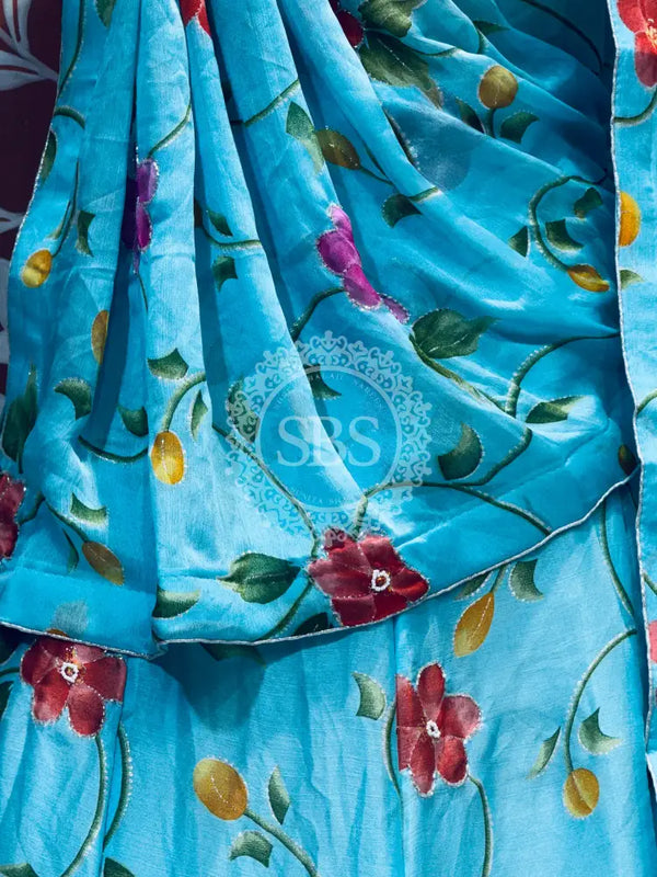 MOSH CRAPE FLORAL LEHENGA