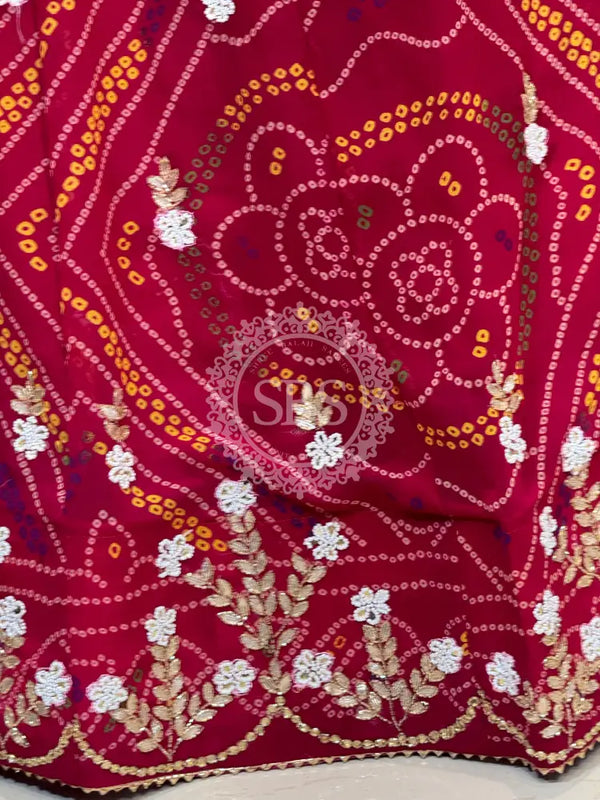 MOSH CRAPE FLORAL LEHENGA