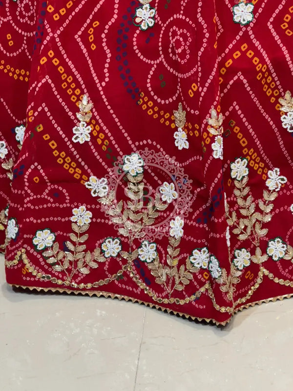 MOSH CRAPE FLORAL LEHENGA