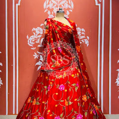 MOSH CRAPE FLORAL LEHENGA