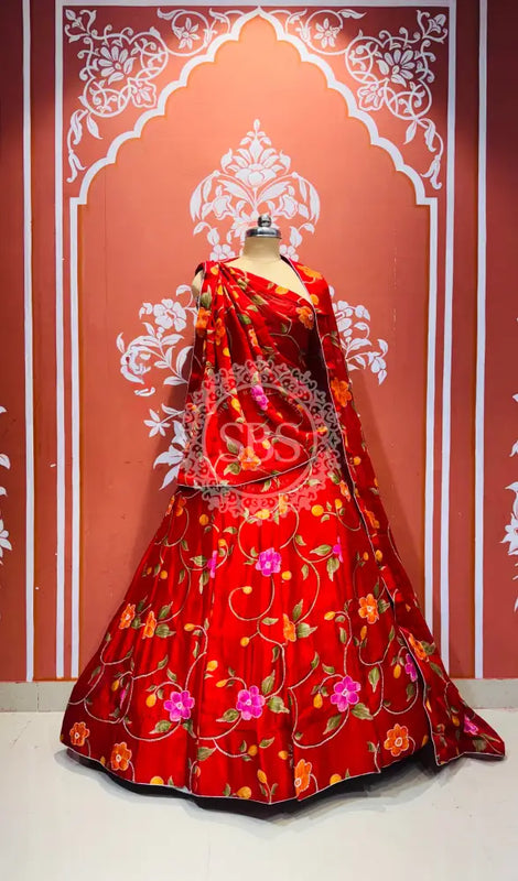 MOSH CRAPE FLORAL LEHENGA