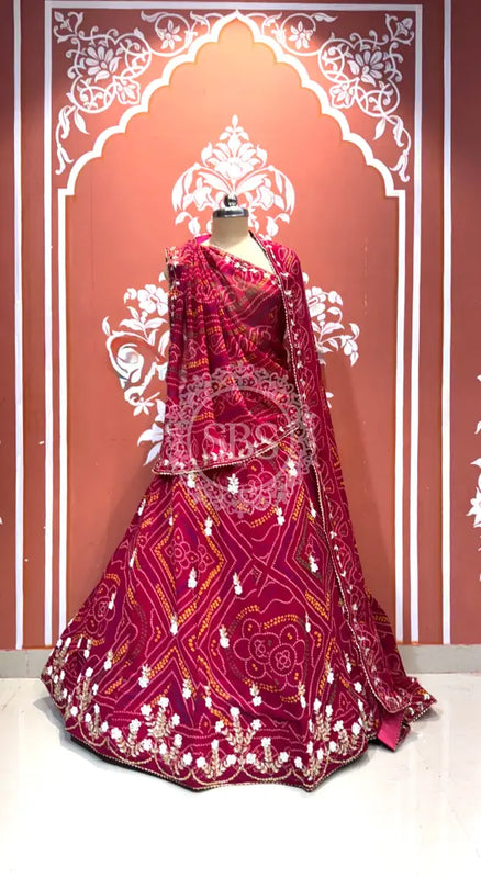 MOSH CRAPE FLORAL LEHENGA