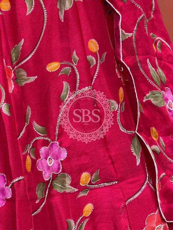 MOSH CRAPE FLORAL LEHENGA