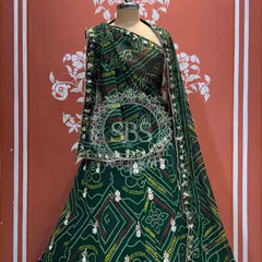 MOSH CRAPE FLORAL LEHENGA
