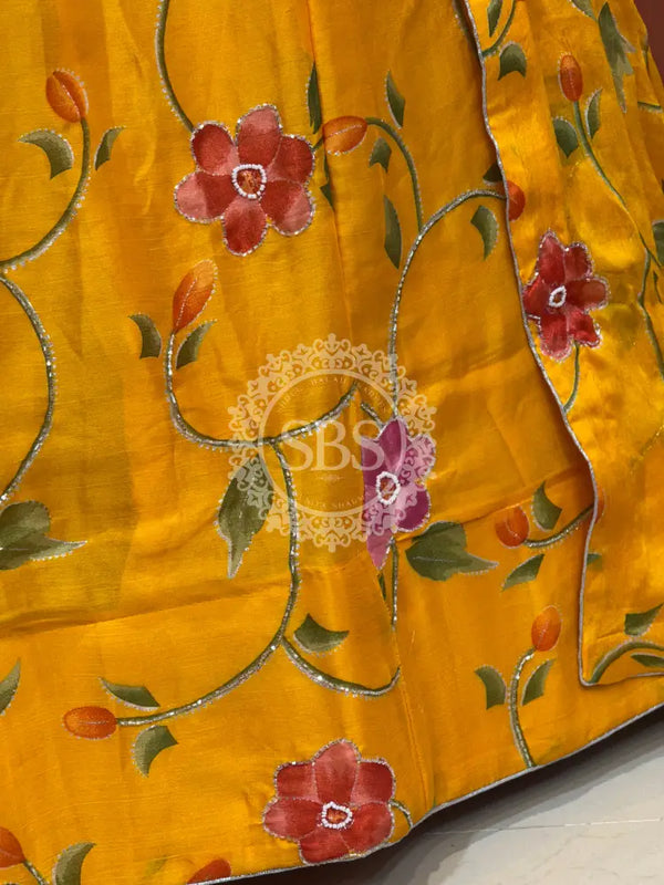 MOSH CRAPE FLORAL LEHENGA