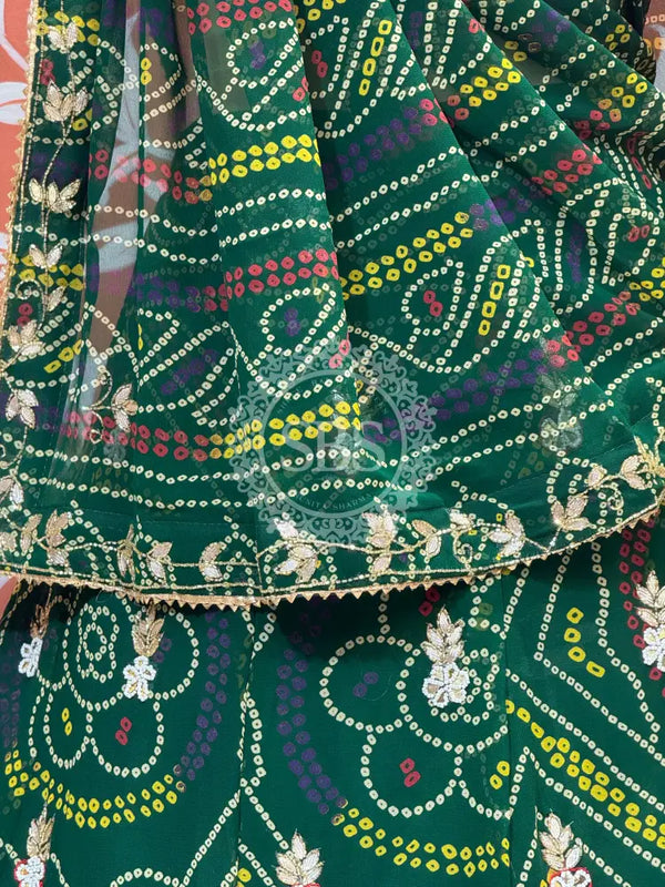 MOSH CRAPE FLORAL LEHENGA