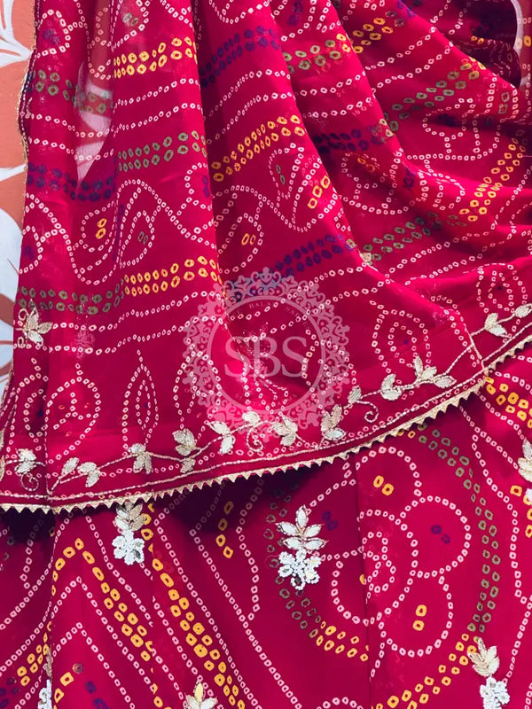 MOSH CRAPE FLORAL LEHENGA