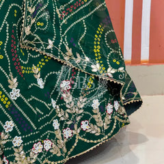 MOSH CRAPE FLORAL LEHENGA