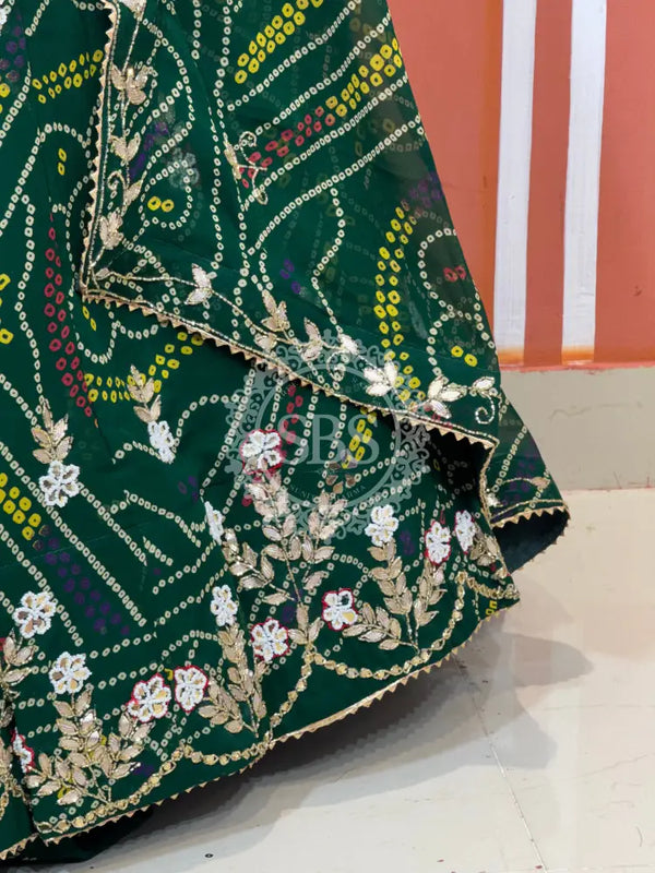 MOSH CRAPE FLORAL LEHENGA