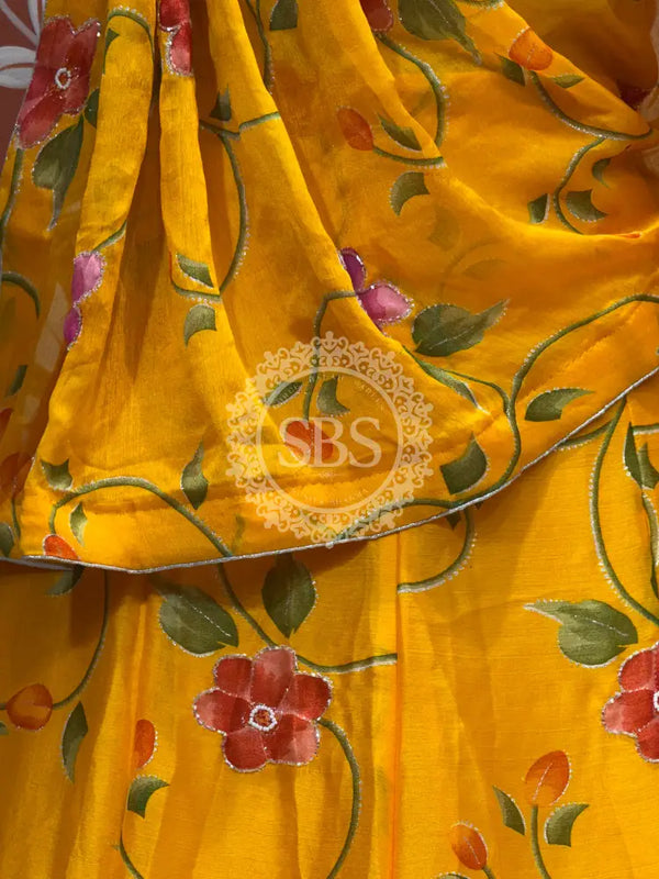 MOSH CRAPE FLORAL LEHENGA