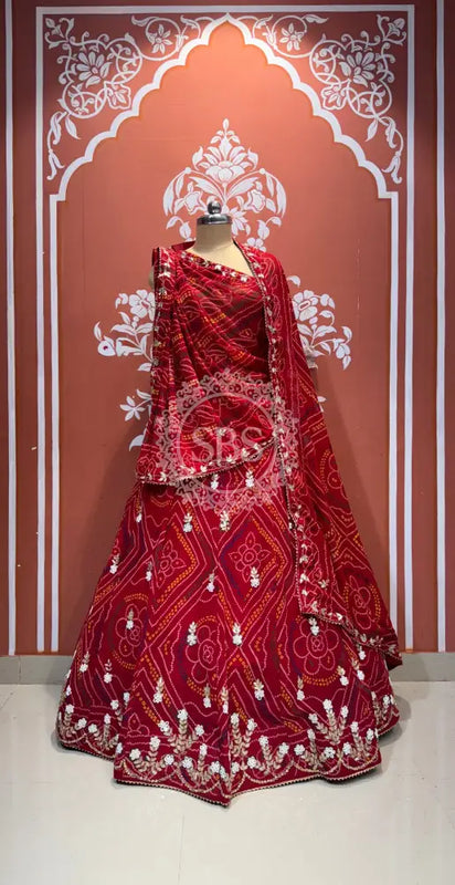 MOSH CRAPE FLORAL LEHENGA