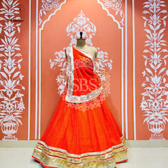 MOTHRA FULL FLARED LEHENGA Orange