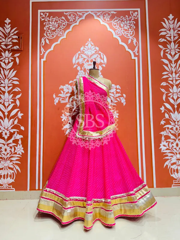 MOTHRA FULL FLARED LEHENGA Pink