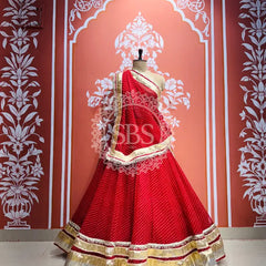 MOTHRA FULL FLARED LEHENGA Red