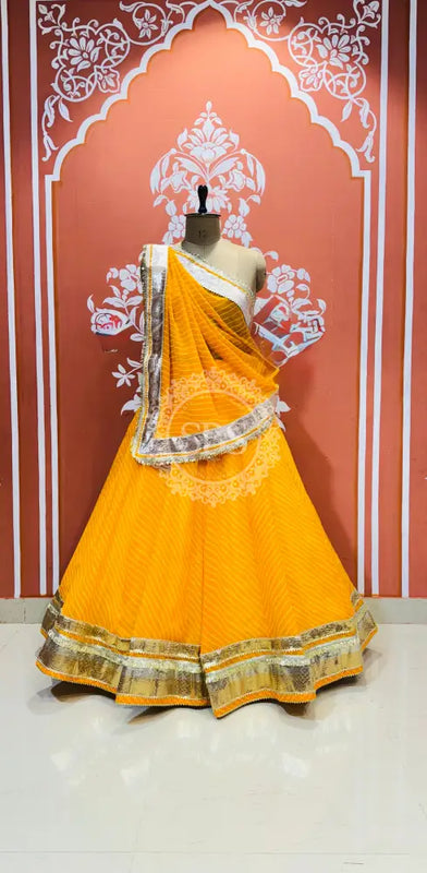 MOTHRA FULL FLARED LEHENGA Yellow