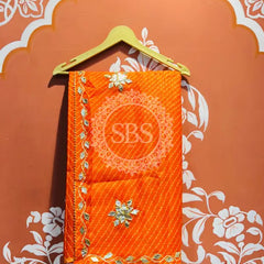 MOTHRA KOTA DORIYA GOTA PATTI SAREE