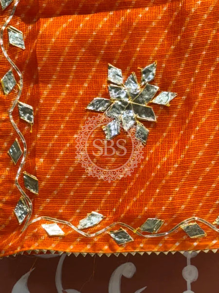 MOTHRA KOTA DORIYA GOTA PATTI SAREE