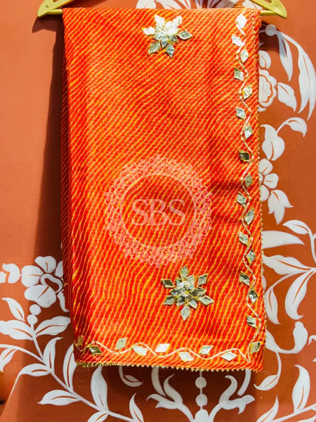 MOTHRA KOTA DORIYA GOTA PATTI SAREE