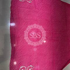 MOTHRA LEHERIYA GOTA PATTI SAREE Pink / Free Size