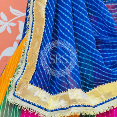 MULTICOLOR MOTHRA FULL FLARED LEHENGA