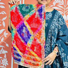 MULTICOLOUR CARNIVAL GEORGETTE SAREE