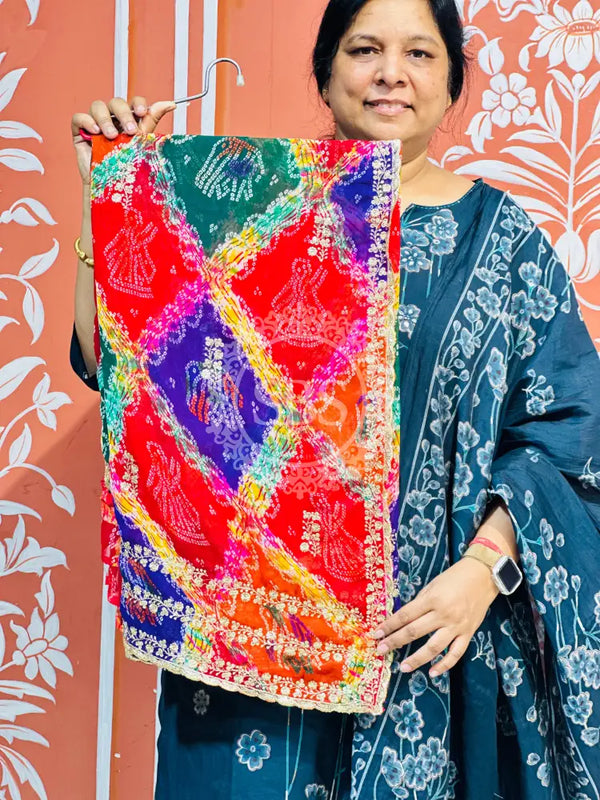 MULTICOLOUR CARNIVAL GEORGETTE SAREE