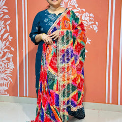 MULTICOLOUR CARNIVAL GEORGETTE SAREE