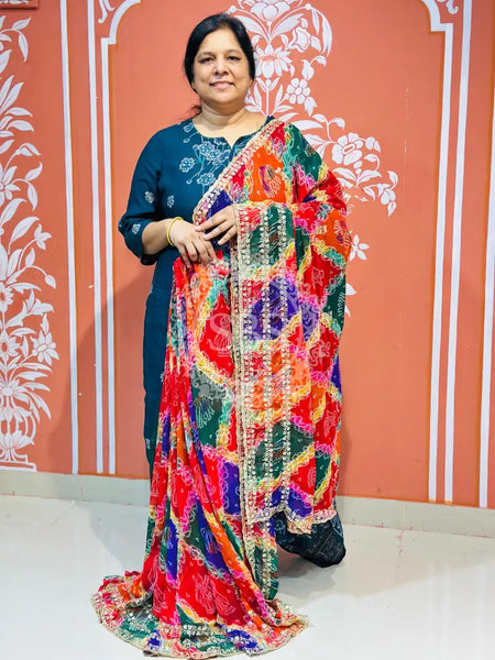 MULTICOLOUR CARNIVAL GEORGETTE SAREE