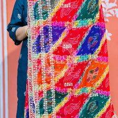 MULTICOLOUR CARNIVAL GEORGETTE SAREE