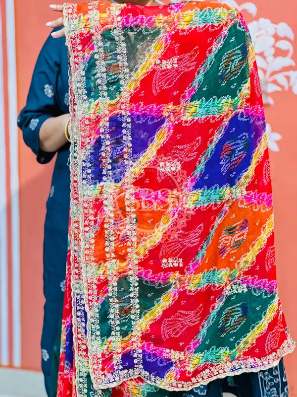 MULTICOLOUR CARNIVAL GEORGETTE SAREE