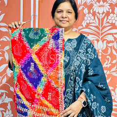 MULTICOLOUR CARNIVAL GEORGETTE SAREE