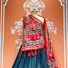 PICHWAI PRINT GUJRATI LEHENGA CHOLI