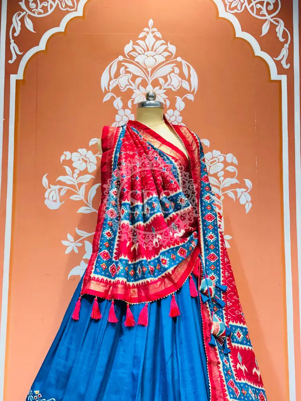 PICHWAI PRINT GUJRATI LEHENGA CHOLI