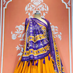 PICHWAI PRINT GUJRATI LEHENGA CHOLI