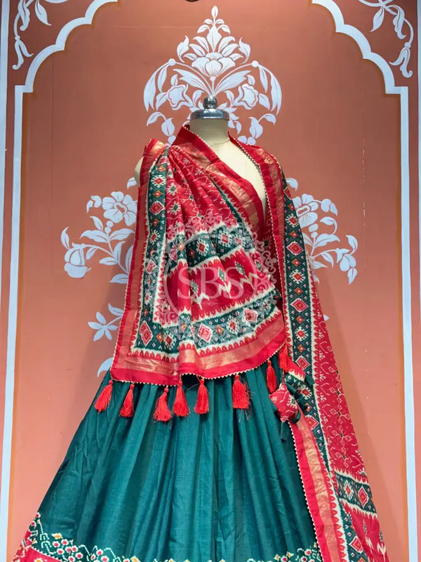 PICHWAI PRINT GUJRATI LEHENGA CHOLI
