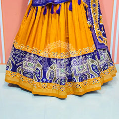 PICHWAI PRINT GUJRATI LEHENGA CHOLI