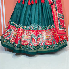 PICHWAI PRINT GUJRATI LEHENGA CHOLI