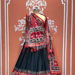 PICHWAI PRINT GUJRATI LEHENGA CHOLI