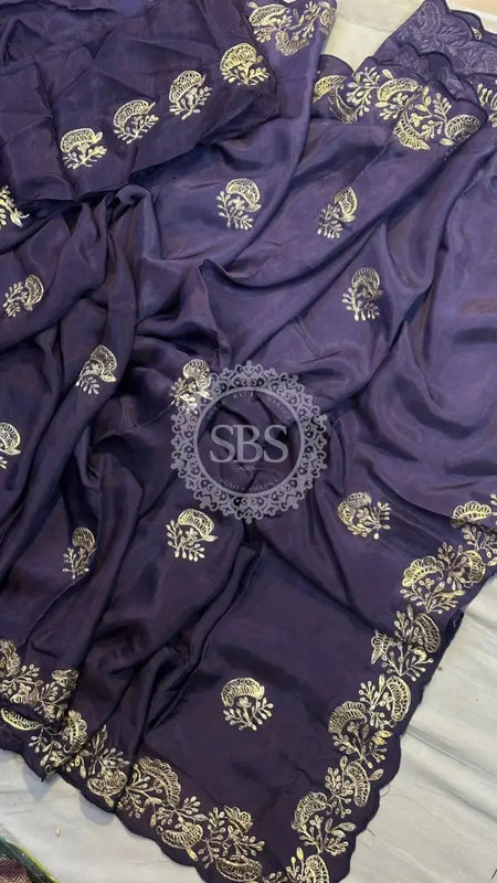 PITTAN WORK UPADA SILK SAREE