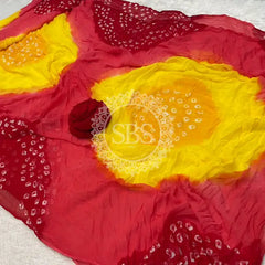 Pure Chiffon Bandhej Saree