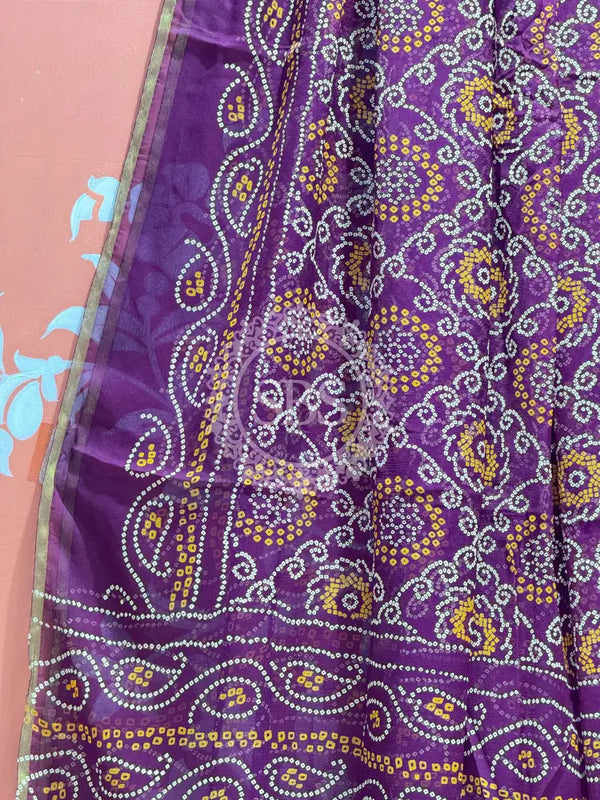 PURE CHIFFON BHANDEJ DUPATTA