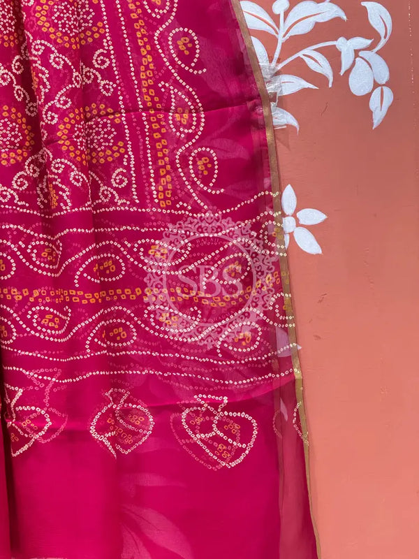 PURE CHIFFON BHANDEJ DUPATTA